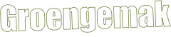 Logo: Groengemak, moeiteloos groen